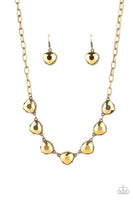" Star Quality Sparkle " Brass Metal Chain Aurum Rhinestone Necklace Set