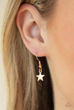 "Stellar Stardom" Gold Metal Multi Star Fringe Necklace Set