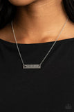 Paparazzi " Spread Love " Silver Metal With Laser Cut Heart Inspirational Necklace Set