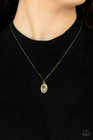 "Be the Peace You Seek" Brass Metal " Peace " Inspirational Necklace Set