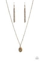 "Be the Peace You Seek" Brass Metal " Peace " Inspirational Necklace Set