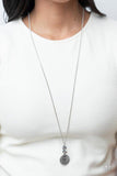 "Words To Live By" Silver Multi Oil Spill " WIFE MOM BOSS " Necklace Set