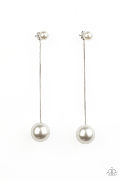 paparazzi | Jewelry | Nwt Paparazzi Timelessly Traditional White Pearl  Silver Earrings | Poshmark